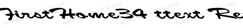 FirstHome34 ttext Re字体转换